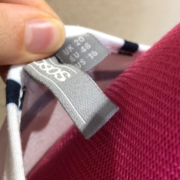 ASOS Maternity Nursing Knot Front Dress Stripe 16 - Picture 2 of 7